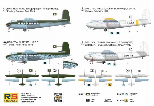 RS Models 92310 DFS-230A "Festung Breslau 1945" 1/72