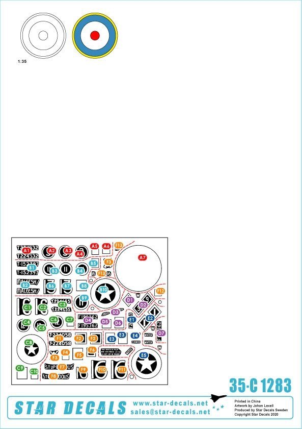 Star Decals 35-C1283 Kiwi Armour # 3 1/35