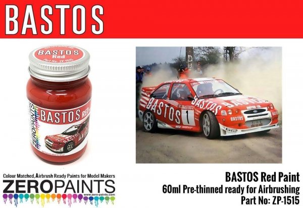 Zero Paints ZP-1515 Bastos Red Paint for Bastos Sponsored Cars 60ml