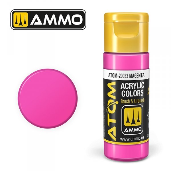 AMMO of Mig Jimenez 20033 ATOM COLOR Magenta 20ml