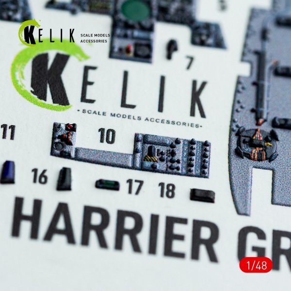 Kelik K48053 JASDF F-2A interior 3D decals for Hasegawa kit (1/48)