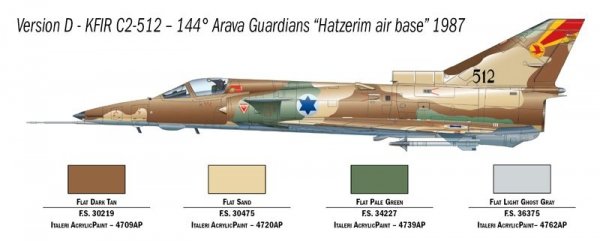 Italeri 1408 Kfir C.2 1/72