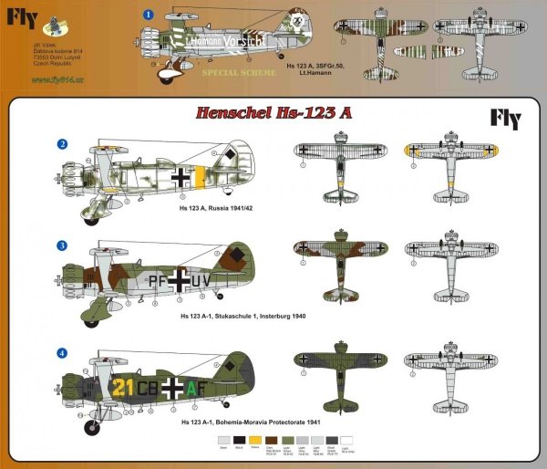 Fly 72008 Henschel Hs-123 A 1:72