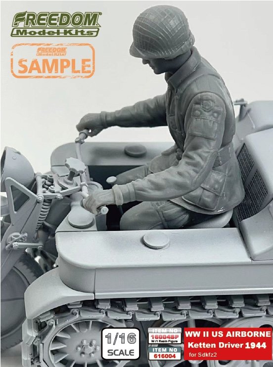 Freedom 16004SP SDKFZ-2 Capfured by US Army / AIR BORNE 1944 WW2 1/16