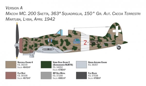 Italeri 2767 Macchi C.200 Serie XXI-XXIII 1/48