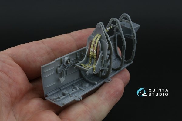 Quinta Studio QD32244 Spitfire Mk.V 3D-Printed &amp; coloured Interior on decal paper (Kotare) 1/32