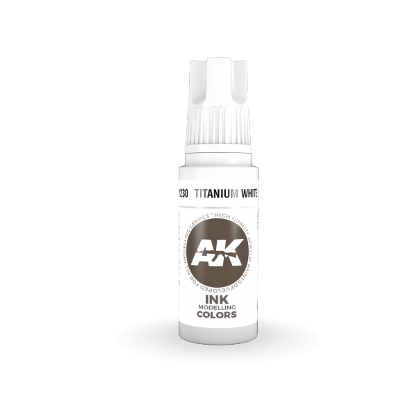 AK Interactive AK11230 TITANIUM WHITE – INK 17ml
