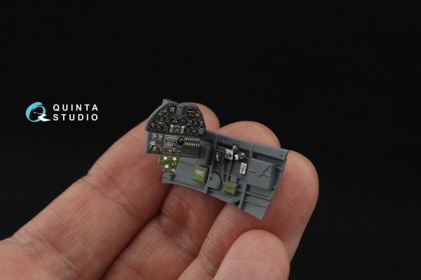 Quinta Studio QD48587 P-40E Warhawk 3D-Printed &amp; coloured Interior on decal paper (Eduard) 1/48
