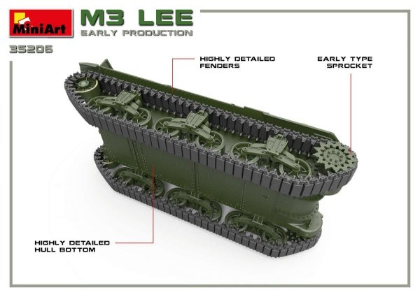 Miniart 35206 M3 Lee early prod. w/interior 1/35