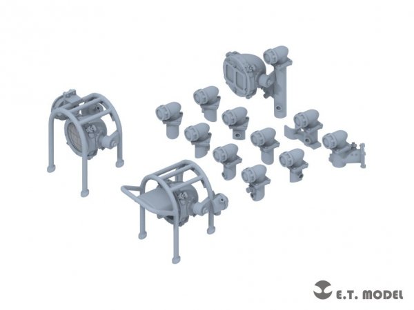 E.T. Model P35-270 Lights Set for Russian T-72 Family ( 3D Print ) 1/35