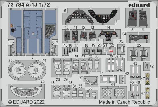 Eduard 73784 A-1J HOBBY 2000, HASEGAWA 1/72