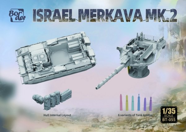 Border Model BT-055 Israel Merkava Mk.2 W/ Full Interior &amp; Workable Tracks 1/35