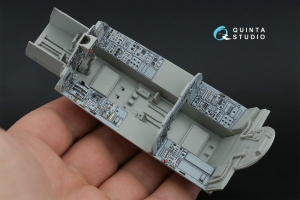 Quinta Studio QDS+32229 Tornado IDS German 3D-Printed &amp; coloured Interior on decal paper (Italeri) (Small version) (with 3D-printed resin parts) 1/32