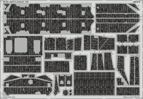 Eduard 36423 StuG IV zimmerit ACADEMY 1/35