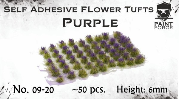 Paint Forge PFFL2609 Purple Flowers 6mm
