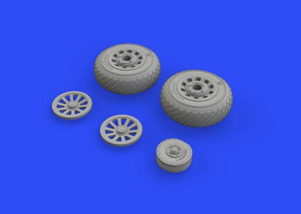 Eduard 648494 P-51D wheels diamond tread EDUARD 1/48