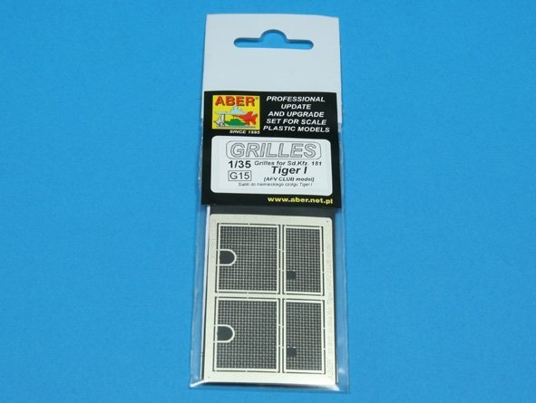Aber 35G15 Grilles for german tank Sd.Kpz. 181 Tiger I (1:35)