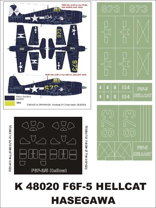 Montex K48020 F6F5 Hellcat 1/48