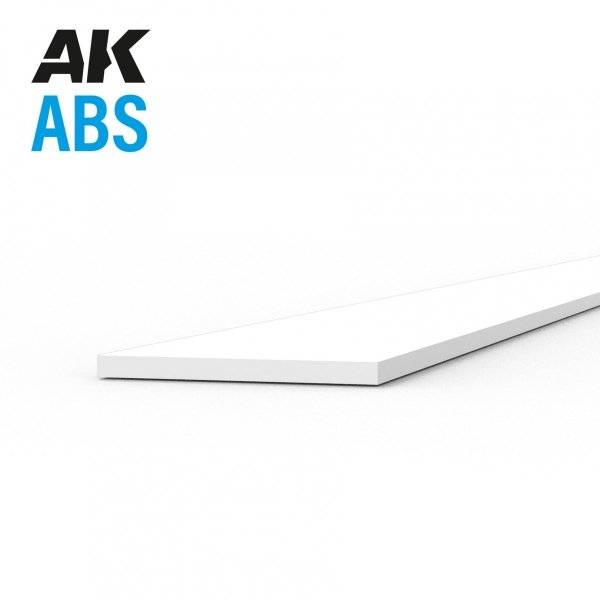 AK Interactive AK6705 STRIPS 0.25 X 4.00 X 350MM – ABS STRIP – 10 UNITS PER BAG