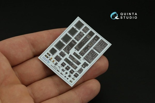 Quinta Studio QD35099 AH-64E 3D-Printed &amp; coloured Interior on decal paper (Takom) 1/35