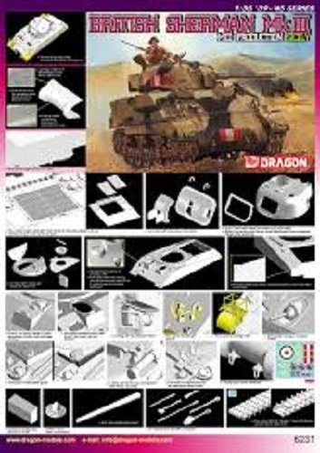 Dragon 6231 Sherman Mk.III Mid Production, Sicily (1:35)