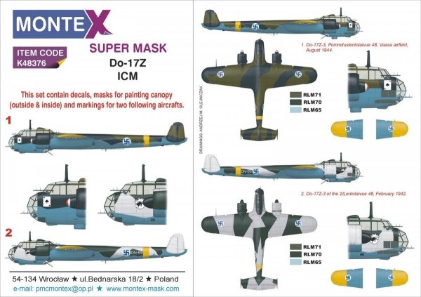 Montex K48376 Do-17Z 1/48