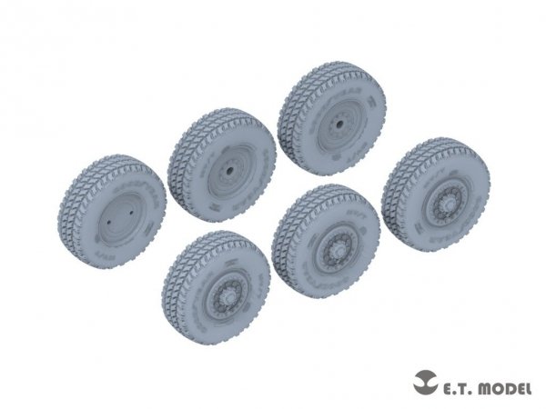 E.T. Model P35-127 Modern U.S. M142 High Mobility Artillery Rocket System（HIMARS）Sagged Wheels for Trumpeter kit 1/35
