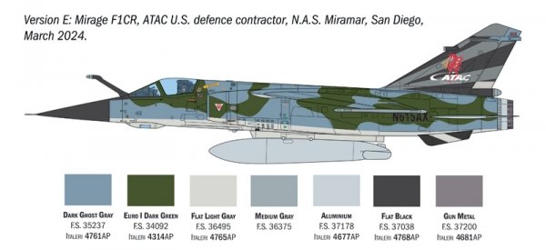 Italeri 2839 Mirage F1 C/CR 1/48