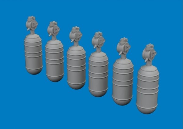 Eduard 672396 WWII USAAF oxygen cylinder A-6 1/72