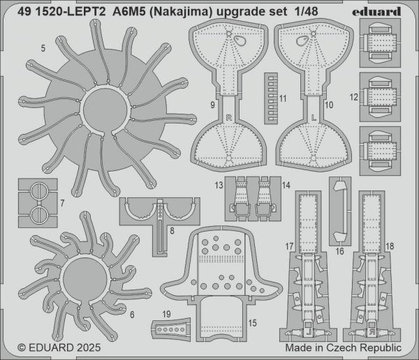 Eduard 491520 A6M5 (Nakajima) upgrade set EDUARD 1/48