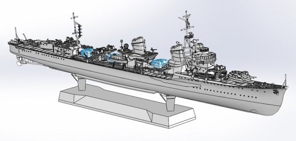 Fine Molds FW3 IJN &quot;Special Type&quot; Class Destroyer &quot;Ushio&quot; 1/350