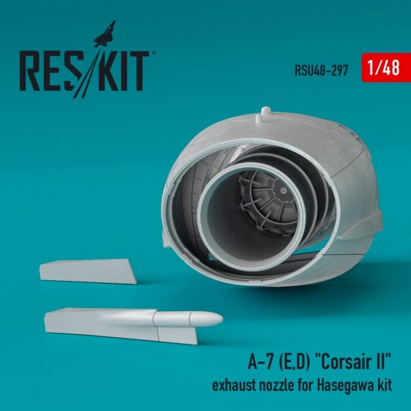 RESKIT RSU48-0297 A-7 (E,D) &quot;CORSAIR II&quot; EXHAUST NOZZLE FOR HASEGAWA KIT 1/48