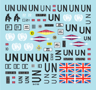 Star Decals 35-C1160 Balkan Peacekeepers # 9. Scimitar CVR(T) 1/35