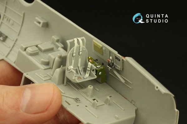 Quinta Studio QD48377 TBM-3 Avenger 3D-Printed &amp; coloured Interior on decal paper (Hobby Boss) 1/48