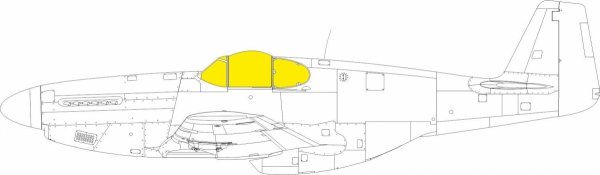 Eduard EX1052 P-51B/ C Malcolm Hood canopy EDUARD 1/48