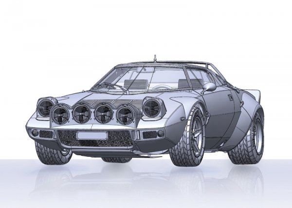 Italeri 4714 Lancia stratos HF Gr.4 Monte Carlo 1977 1/12