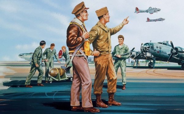 Airfix 00748V USAAF Personnel 1/76
