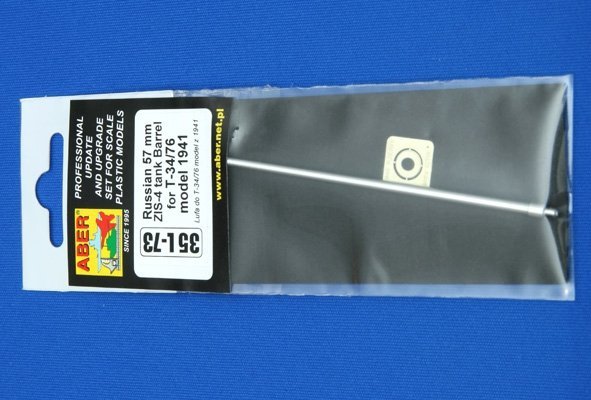 Aber 35L-073 Russian 57mm ZIS-4 tank barrel for T-34/76 model 1941 (1:35)