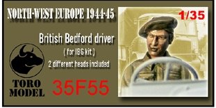Toro 35F55 NWE 1944-45 - Brytyjski kierowca Bedforda Do modeli firmy IBG 1/35