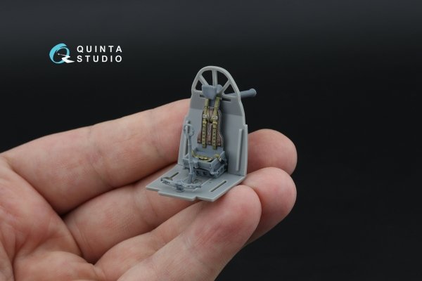 Quinta Studio QD+48616 Fairey Barracuda Pilot's Cockpit 3D-Printed &amp; coloured Interior on decal paper (Trumpeter) (with 3D-printed resin parts) 1/48