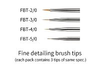 DSPIAE PT-FB Phoenix Plume Interchangeable Fine Detailing Brush Handle / Phoenix Plume Wymienny uchwyt pędzla do precyzyjnych detali
