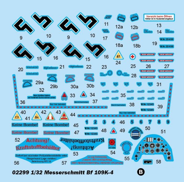 Trumpeter 02299 Messerschmitt Bf 109K-4