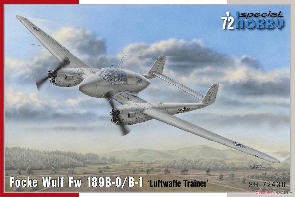 Special Hobby 72430 Focke Wulf Fw 189B-0/B-1 Luftwaffe Trainer 1/72