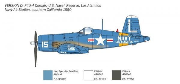 Italeri 1453 F4U-4 Corsair - Korean War 1/72
