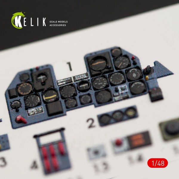KELIK K48014 P-47M &quot;THUNDERBOLT&quot; INTERIOR 3D DECALS FOR TAMIYA KIT 1/48