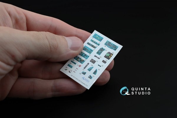 Quinta Studio QD72014 MiG-31B 3D-Printed &amp; coloured Interior on decal paper (for Trumpeter kit) 1/72