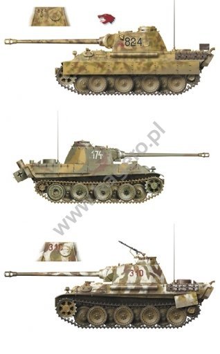 Kagero 15031 Pz.Kpfw. V Panther In Attack &amp; Defence (kalkomania) PL/EN