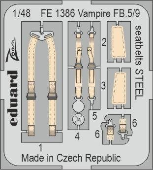 Eduard BIG49394 Vampire FB.5 AIRFIX 1/48
