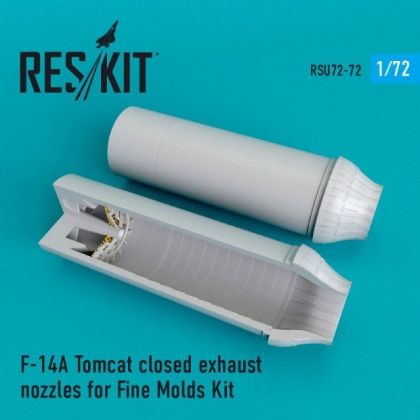RESKIT RSU72-0072 F-14A Tomcat closed exhaust nozzles for Fine Molds 1/72