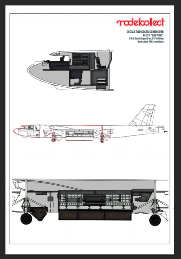 Modelcollect UA72200 B-52H U.S. Stratofortress strategic Bomber 1/72